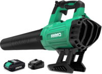 KIMO 6302 Electric Leaf Blower - 3.6" Wide Mouth Cordless Blower - 2.0Ah 20V Handheld Leaf Blower