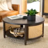 Better Homes & Gardens Springwood Cane Coffee Table, Charcoal Finish