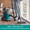 Kenmore KW3030 Wet Dry Canister Shop Vacuum Cleaner, 3.2 Gallon 2.5 Peak HP, Green