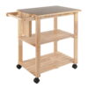 Winsome Wood Mario Utility Kitchen Cart, Natural Finish