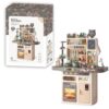 Kitchen Set for Kids, Big Modern Kitchen set 87 pcs Pretend Play Cook with Sink, Light, Sound, Cutting Food, Steam and Water Features, by VALESSATI