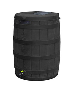 Good Ideas Rain Wizard Eco 50 Gallon Rain Barrel - Black