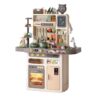 Kitchen Set for Kids, Big Modern Kitchen set 87 pcs Pretend Play Cook with Sink, Light, Sound, Cutting Food, Steam and Water Features, by VALESSATI