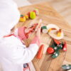 Melissa & Doug Wooden Chef’s Pretend Play Toy Kitchen With “Ice” Cube Dispenser – Cloud White - FSC-Certified Materials