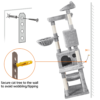 SmileMart 73"H Multi-level Cat Tree Tower with Condos and Perches, Light Gray