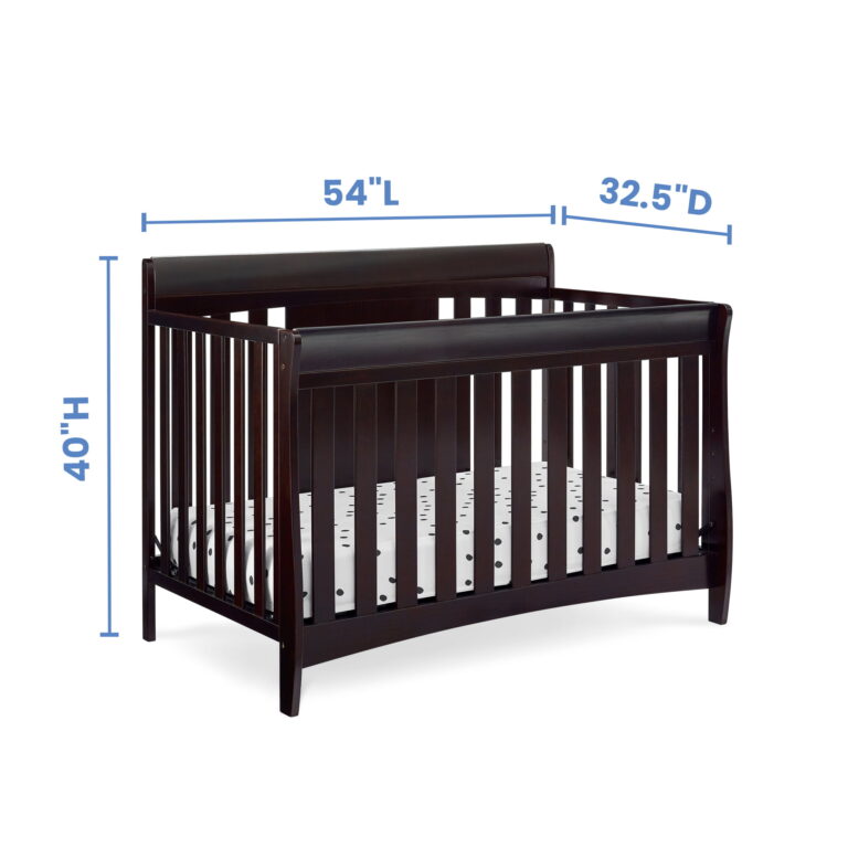 Delta Children Richmond 6-in-1 Convertible Baby Crib, Dark Chocolate ...