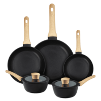 MasterChef 11 Piece Cookware Set, Sauce Pan Plus frying pans and utensils