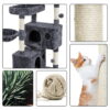 SmileMart 64.5"H Multi-level Cat Tree Tower with Condos and Perches, Dark Gray