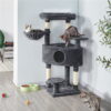 SMILE MART Multilevel Cat Tree Basket Condo Scratching Posts, Dark Gray