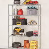 Hyper Tough Heavy Duty 5 Tier Wire Shelf, Zinc, 3000 lb Capacity