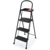 Rubbermaid RMS-3T 3-Step Steel Step Stool with Project Tray, 225 lb. Cap.