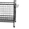 WORKPRO 36" W x 16.5" D x 46" H Rolling Equipment Storage Freestanding Shelf, 150lb. Capacity, Steel