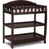 Delta Children Wilmington Changing Table with Pad, Dark Chocolate