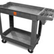 WEN Products 500 - Pound Capacity 40 by 17 - Inch Two - Shelf Service Utility Cart
