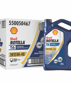 (3 pack) Shell Rotella T6 Full Synthetic 15W-40 Diesel Engine Oil, 1 Gallon (3 Pack Case)