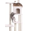 Armarkat 68-in real wood Cat Tree & Condo Scratching Post Tower, Ivory