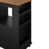 Ameriwood Home Williams Kitchen Island Microwave Cart with Rolling Casters, Black Ameriwood Home Williams Kitchen Island Microwave Cart with Rolling Casters, Black