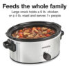 Proctor Silex 6 Quart Double Dish Slow Cooker, Serves 7+, Silver, 33563