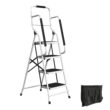 Pentagon Tools 4-Step Home Heavy Duty Folding Step Stool Ladder