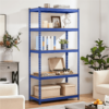 Smile Mart 5-Shelf Boltless & Adjustable Steel Storage Shelf Unit, Blue, Holds up to 705 lb Per Shelf