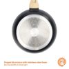 MasterChef 4 Piece Cookware Set, Sauce Pan with Lid and 2 Frying Pans