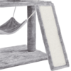 SMILE MART 61" Cat Tree with Condo and Scratching Post Tower, Light Gray