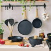 MasterChef 11 Piece Cookware Set, Sauce Pan Plus frying pans and utensils