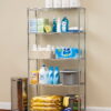 Hyper Tough 5 Tier Wire Shelf Unit, Chrome, 1750 lb Capacity, Adult