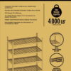 Stronghold Garage Gear 5-Shelf Boltless Rack Wire Decking in Texture Gray, 800lbs per Shelf Stronghold Garage Gear 5-Shelf Boltless Rack Wire Decking in Texture Gray, 800lbs per Shelf