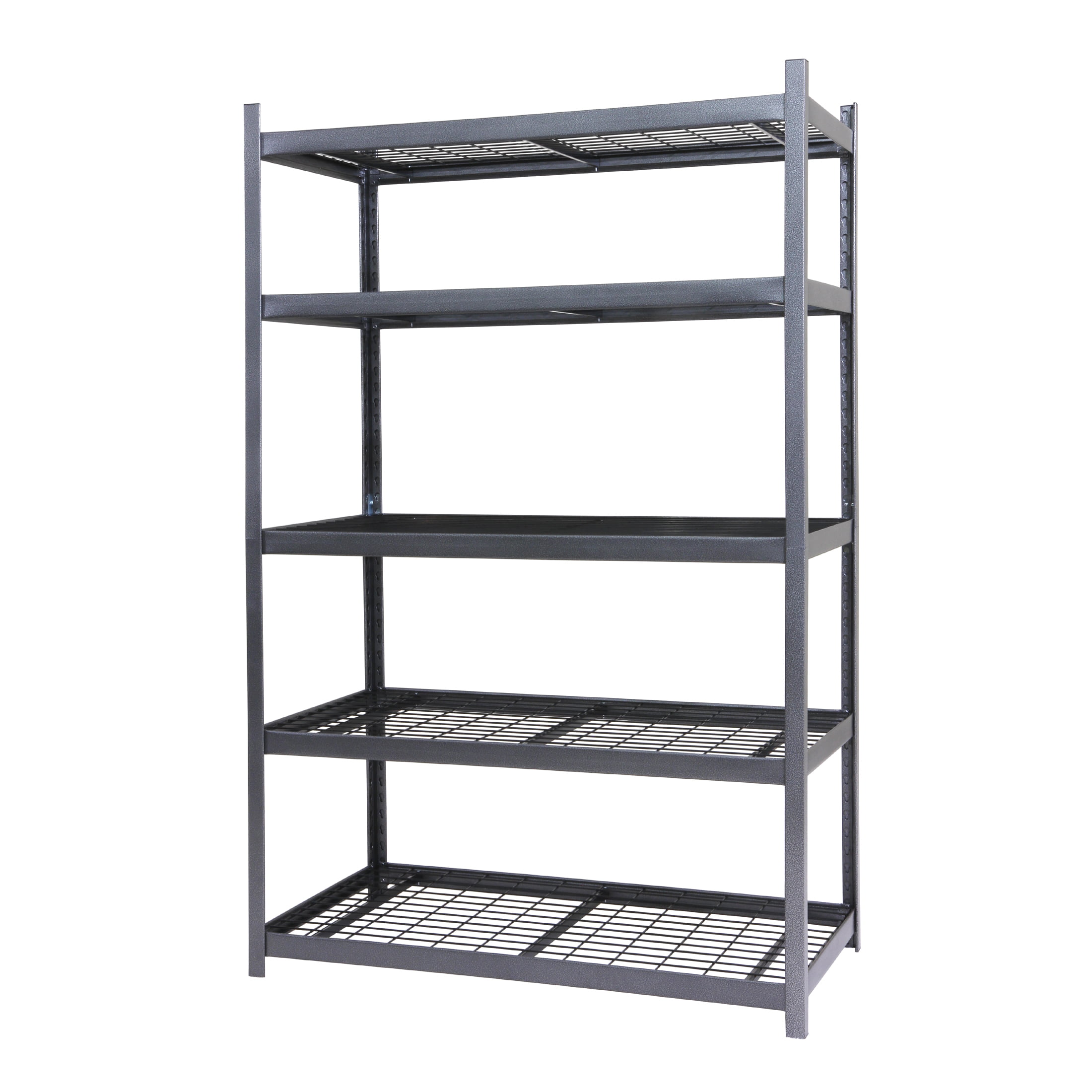 Stronghold Garage Gear 5-Shelf Boltless Rack Wire Decking in Texture Gray, 800lbs per Shelf Stronghold Garage Gear 5-Shelf Boltless Rack Wire Decking in Texture Gray, 800lbs per Shelf