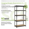Smile Mart 5-Shelf Boltless & Adjustable Steel Storage Shelf Unit, Black, Holds up to 705 lb Per Shelf