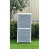 Hanover Outdoor Vertical Wood Storage Shed with Shelves | Backyard Utility Storage Unit for Organizing Garden Supplies, Patio Accessories & Tools | Grey Hanover Outdoor Vertical Wood Storage Shed with Shelves | Backyard Utility Storage Unit for Organizing Garden Supplies, Patio Accessories & Tools | Grey