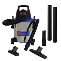 KOBLENZ Stainless Steel Wet Dry Shop Vacuum 6 Gallon, 4.5 Peak HP, 3 in 1 shop vac with Blower Feature and 5 Year Warranty (WD 6 L212 SS)