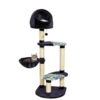 Cat Tree | "Resort" Cat Tree / Cat Furniture, 4-Tier Cat Tree w/ Sisal Wrapped Cat Scratching Support Posts, Hanging Cat Bunker Bed & High Canopy Cat Perch, Blue / White Pattern, Large Cat Tree Cat Tree | "Resort" Cat Tree / Cat Furniture, 4-Tier Cat Tree w/ Sisal Wrapped Cat Scratching Support Posts, Hanging Cat Bunker Bed & High Canopy Cat Perch, Blue / White Pattern, Large Cat Tree