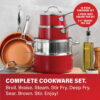 Gotham Steel 32 Piece Cookware Set, Bakeware and Food Storage Set, Nonstick Pots and Pans