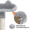 SmileMart 64.5"H Multi-level Cat Tree Tower with Condos and Perches, Light Gray