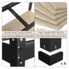 Prilinex 5-Shelf Boltless & Adjustable Steel Storage Shelf for Garage Warehouse,35.5" x 16" x 71",Black