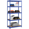 Smile Mart 5-Shelf Boltless & Adjustable Steel Storage Shelf Unit, Blue, Holds up to 705 lb Per Shelf