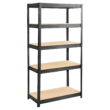 Safco Boltless Steel 4 Shelf Bookcase, 6245BL, Black