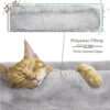 SMILE MART Multilevel Cat Tree Basket Condo Scratching Posts, Light Gray