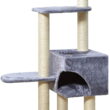 Two by Two Spruce 54.3-inch 4-level Cat Tree, Tower, Scratching Post & Condo, Grey