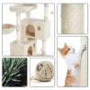 SmileMart 64.5"H Multi-level Cat Tree Tower with Condos and Perches, Beige