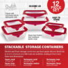 Gotham Steel 32 Piece Cookware Set, Bakeware and Food Storage Set, Nonstick Pots and Pans