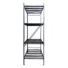 Stronghold Garage Gear Heavy Duty 4-Shelf Metal Rack with Wire Decking in Textured Gray, 1000lbs per shelf