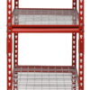 Muscle Rack Red 60"W x 24"D x 72"H 5-Shelf Steel Shelf Unit