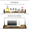 SmileMart Industrial Baker’s Rack Utility Storage Shelf for Kitchen, Rustic Brown