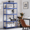 Smile Mart 5-Shelf Boltless & Adjustable Steel Storage Shelf Unit, Blue, Holds up to 705 lb Per Shelf