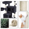 SmileMart 64.5"H Multi-level Cat Tree Tower with Condos and Perches, Black