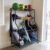 WORKPRO 36" W x 16.5" D x 46" H Rolling Equipment Storage Freestanding Shelf, 150lb. Capacity, Steel