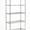 Hyper Tough 5 Tier Wire Shelf Unit, Chrome, 1750 lb Capacity, Adult